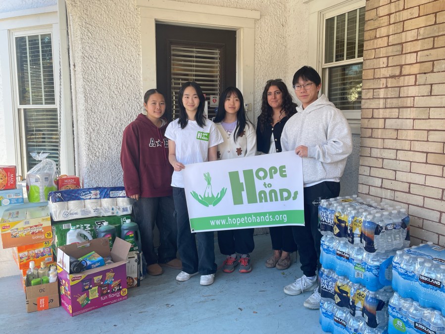 with the director of the shelter